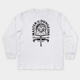 Dungeon Master Master of Dungeons and Dragons Kids Long Sleeve T-Shirt